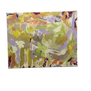 Painting Original Signed “ Magic Garden 2” Acrylic & Oil